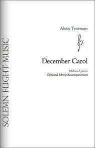 December Carol SAB choral sheet music cover Thumbnail